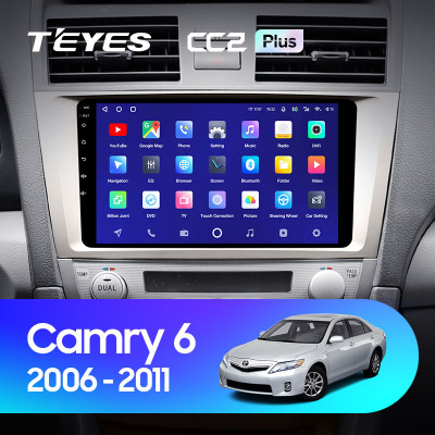 Штатная магнитола TEYES CC2 Plus 9.0" 4 Gb для Toyota Camry 2006-2011 A