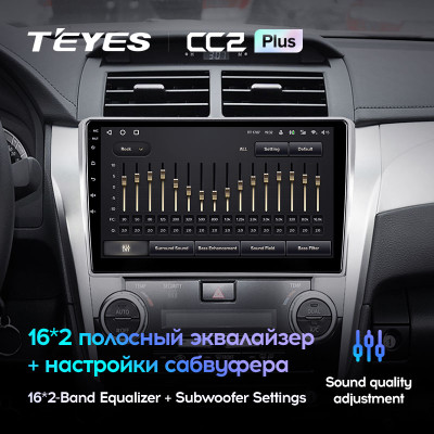 Штатная магнитола TEYES CC2 Plus 10.2" 3 Gb для Toyota Camry 2011-2014 A