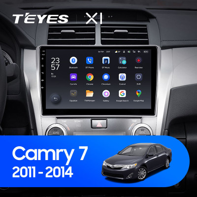 Штатная магнитола TEYES X1 10.2" 2 Gb для Toyota Camry 2011-2014 D