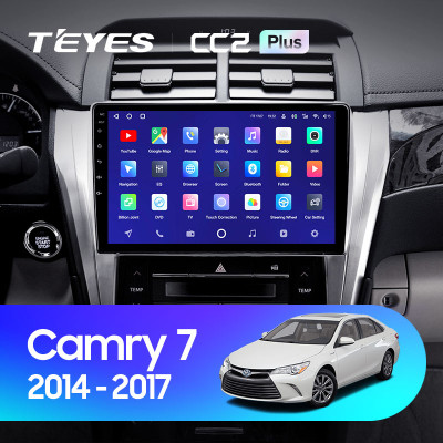 Штатная магнитола TEYES CC2 Plus 10.2" 3 Gb для Toyota Camry 2012-2014