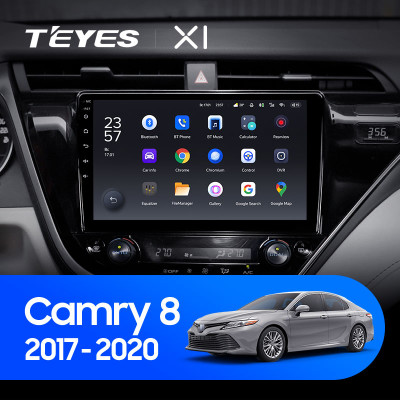 Штатная магнитола TEYES X1 10.2" 2 Gb для Toyota Camry 2017-2020 B