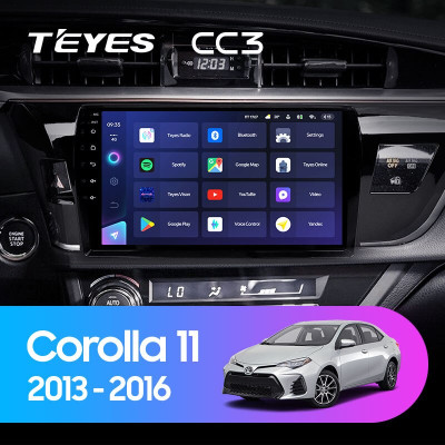 Штатная магнитола TEYES CC3 10.2" 6 Gb для Toyota Corolla 2013-2017 B