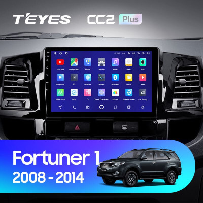 Штатная магнитола TEYES CC2 Plus 9.0" 6 Gb для Toyota Fortuner 2008-2014 A