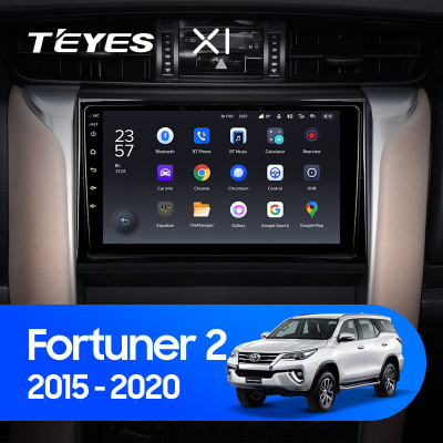 Штатная магнитола TEYES X1 9.0" 2 Gb для Toyota Fortuner 2015-2018