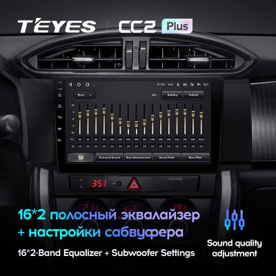 Штатная магнитола TEYES CC2 Plus 9.0" 3 Gb для Toyota GT 86 2012-2016