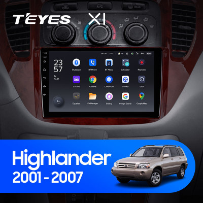 Штатная магнитола TEYES X1 9.0" 2 Gb для Toyota Highlander 2001-2007 B
