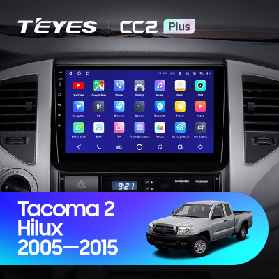 Штатная магнитола TEYES CC2 Plus 9.0" 4 Gb для Toyota Hilux 2005-2008