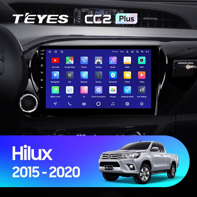Штатная магнитола TEYES CC2 Plus 10.2" 6 Gb для Toyota Hilux 2015-2020 A