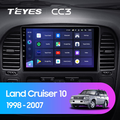 Штатная магнитола TEYES CC3 9.0" 3 Gb для Toyota Land Cruiser 2002-2007 B