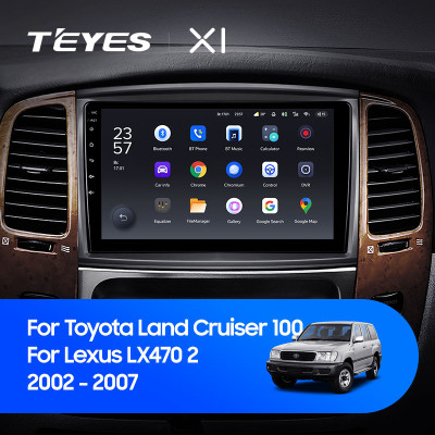 Штатная магнитола TEYES X1 9.0" 2 Gb для Toyota Land Cruiser 2002-2007 B
