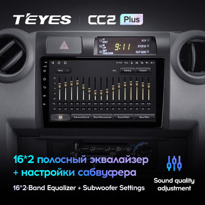 Штатная магнитола TEYES CC2 Plus 9.0" 3 Gb для Toyota Land Cruiser 2007-2020 A