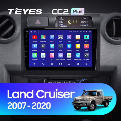 Штатная магнитола TEYES CC2 Plus 9.0" 6 Gb для Toyota Land Cruiser 2007-2020 A