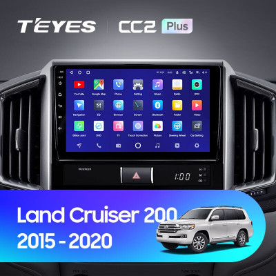 Штатная магнитола TEYES CC2 Plus 9.0" 3 Gb для Toyota Land Cruiser 2015-2018 A