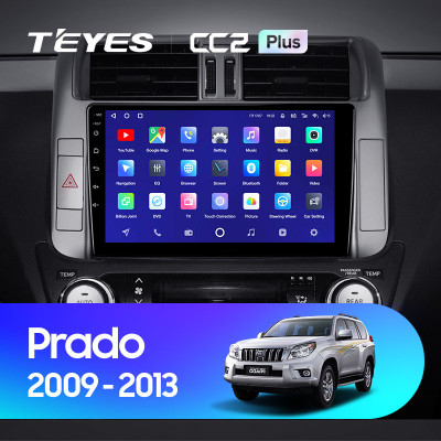 Штатная магнитола TEYES CC2 Plus 9.0" 4 Gb для Toyota Land Cruiser Prado 2009-2013 B