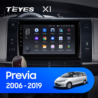 Штатная магнитола TEYES X1 10.2" 2 Gb для Toyota Previa 2006-2019 C