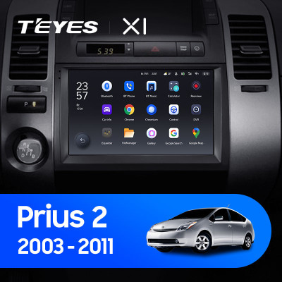 Штатная магнитола TEYES X1 9.0" 2 Gb для Toyota Prius 2003-2011