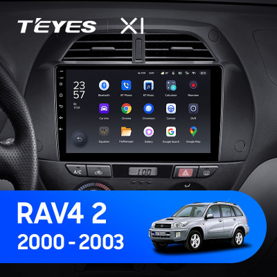 Штатная магнитола TEYES X1 9.0" 2 Gb для Toyota RAV4 2000-2003