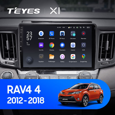 Штатная магнитола TEYES X1 10.2" 2 Gb для Toyota RAV4 2012-2018 A