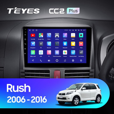 Штатная магнитола TEYES CC2 Plus 9.0" 4 Gb для Toyota Rush 2006-2016