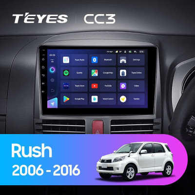 Штатная магнитола TEYES CC3 9.0" 6 Gb для Toyota Rush 2006-2016