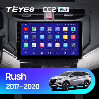 Штатная магнитола TEYES CC2 Plus 9.0" 4 Gb для Toyota Rush 2017-2020
