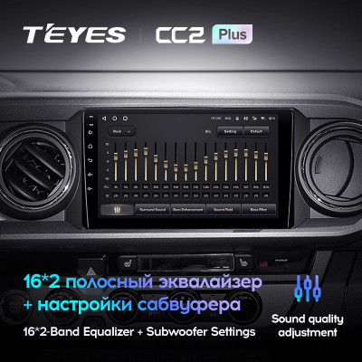 Штатная магнитола TEYES CC2 Plus 9.0" 6 Gb для Toyota Tacoma 2015-2021