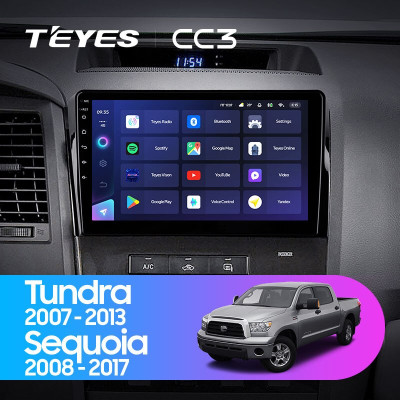Штатная магнитола TEYES CC3 10.2" 6 Gb для Toyota Tundra 2007-2013