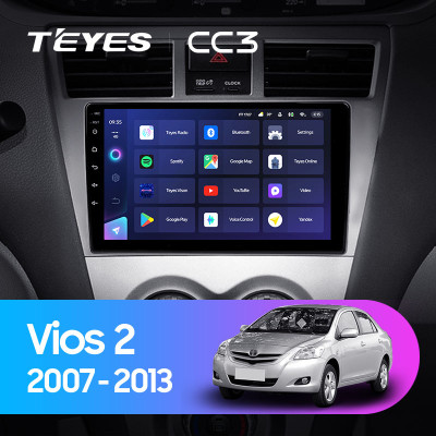 Штатная магнитола TEYES CC3 9.0" 6 Gb для Toyota Vios 2007-2013 A