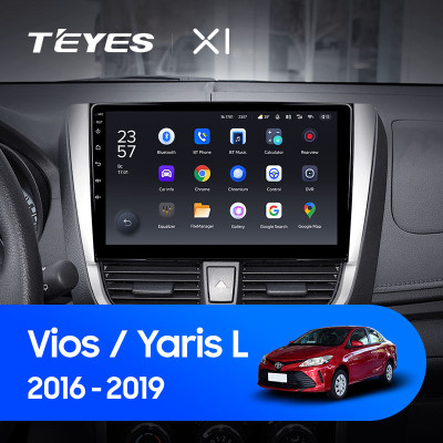 Штатная магнитола TEYES X1 10.2" 2 Gb для Toyota Vios 2016-2019