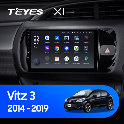 Штатная магнитола TEYES X1 9.0" 2 Gb для Toyota Vitz 2014-2019