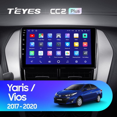 Штатная магнитола TEYES CC2 Plus 9.0" 4 Gb для Toyota Yaris 2017-2020 B