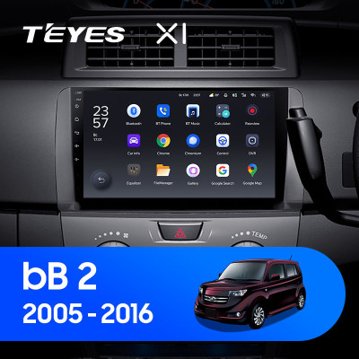 Штатная магнитола TEYES X1 10.2" 2 Gb для Toyota bB 2005-2016