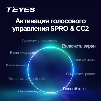 Активация голосового управления магнитолы TEYES (пожизненная)
