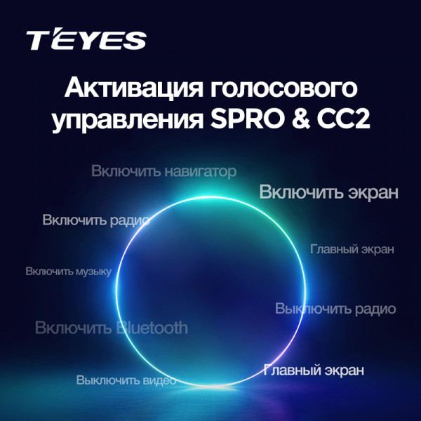 Активация голосового управления магнитолы TEYES (пожизненная)